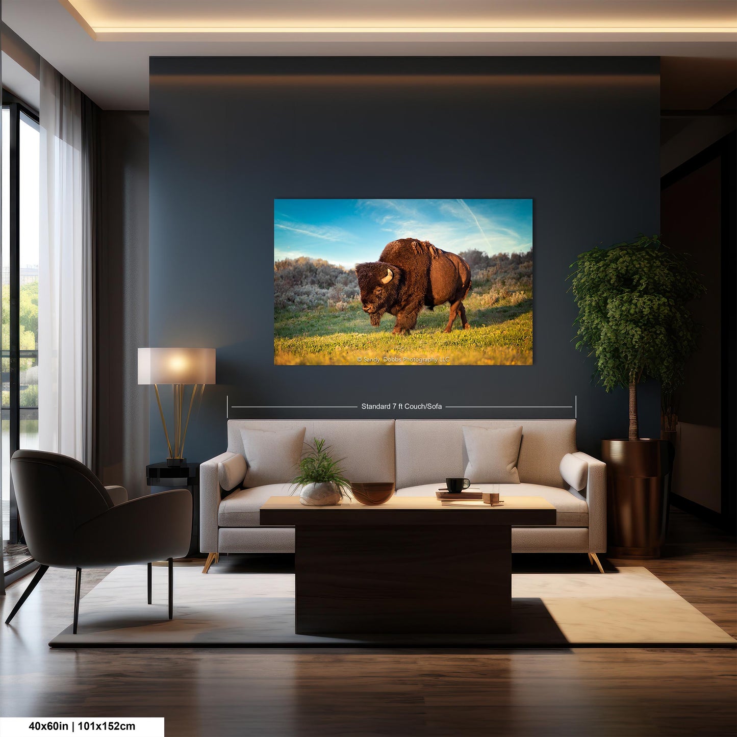 Buffalo Canvas Print, Bison Photograph, Yellowstone National Park Wildlife Photography, Wildlife Wall Art Decor, by Original Photographer