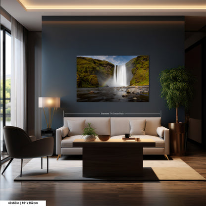 Skogafoss Waterfall in Iceland: Fine Art / Print / Canvas / Acrylic / Metal / Wall Decor / Landscape Photograph