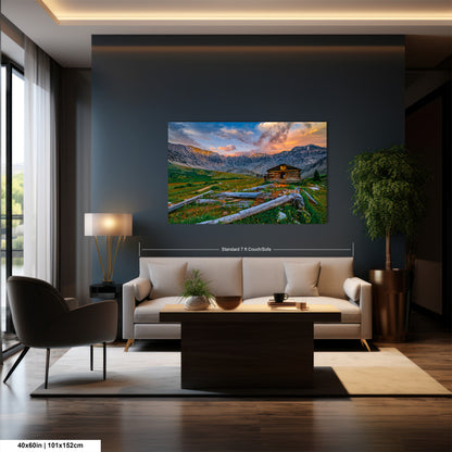 Mayflower Gulch sunset landscape, Leadville Colorado, San Juan mountains, mountain sunset, Rocky Mountains, Colorado art, triptych