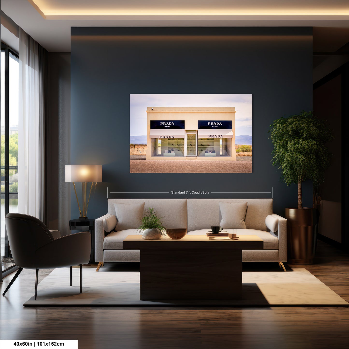 Marfa Texas Fashion Store Photography Wall Art Print - Neutral Room Decor Poster on Premium Photo Paper, Canvas, Acrylic, or Metal