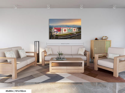 Levi's Stadium Wall Art | San Francisco 49ers Print & Bay Area Decor American Football Season for Man Cave or Game Room