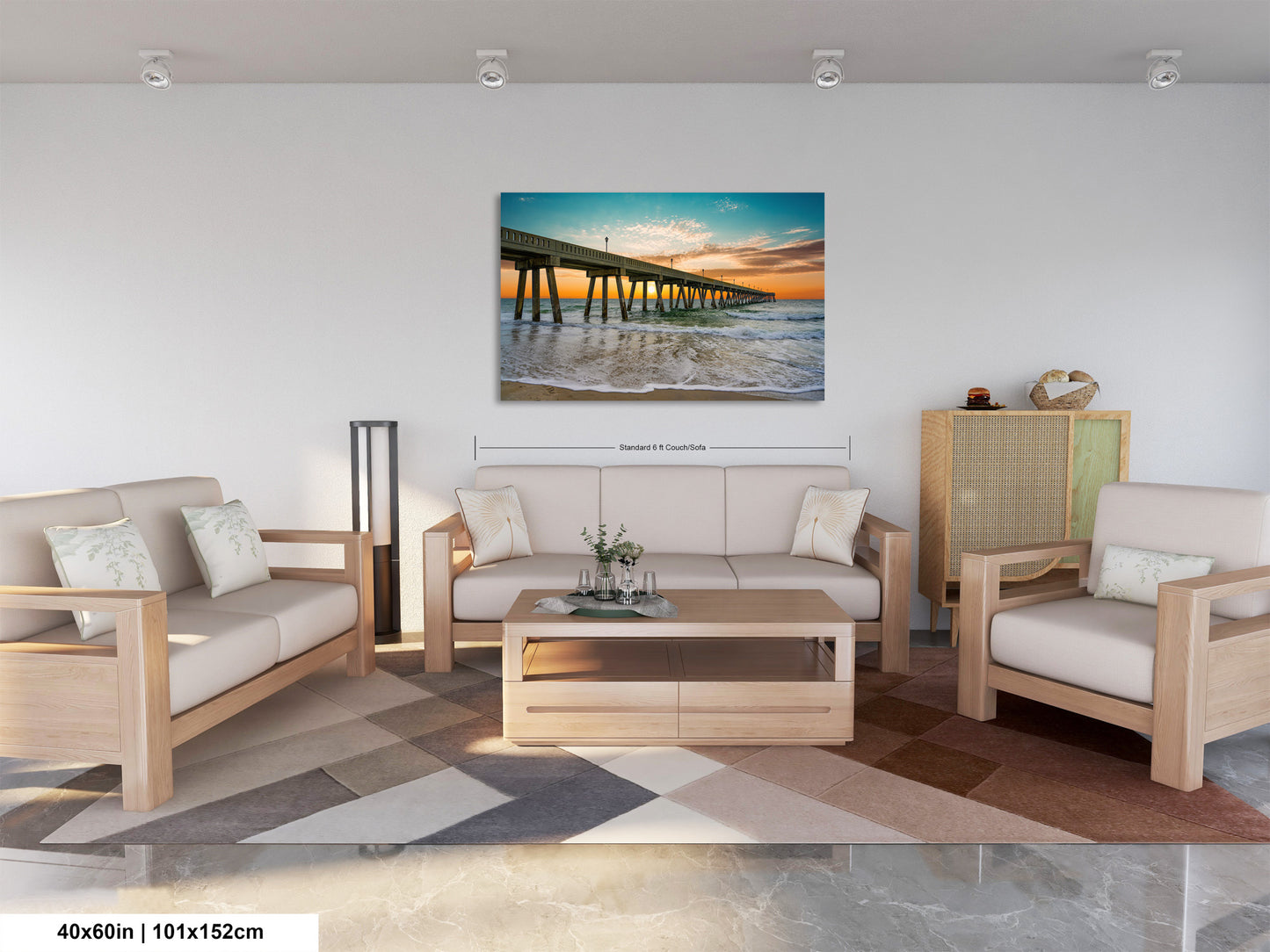 Coastal Awakening: Wrightsville Beach Photography Jonnie Mercers Fishing Pier North Carolina Architectural Seascape Wall Art