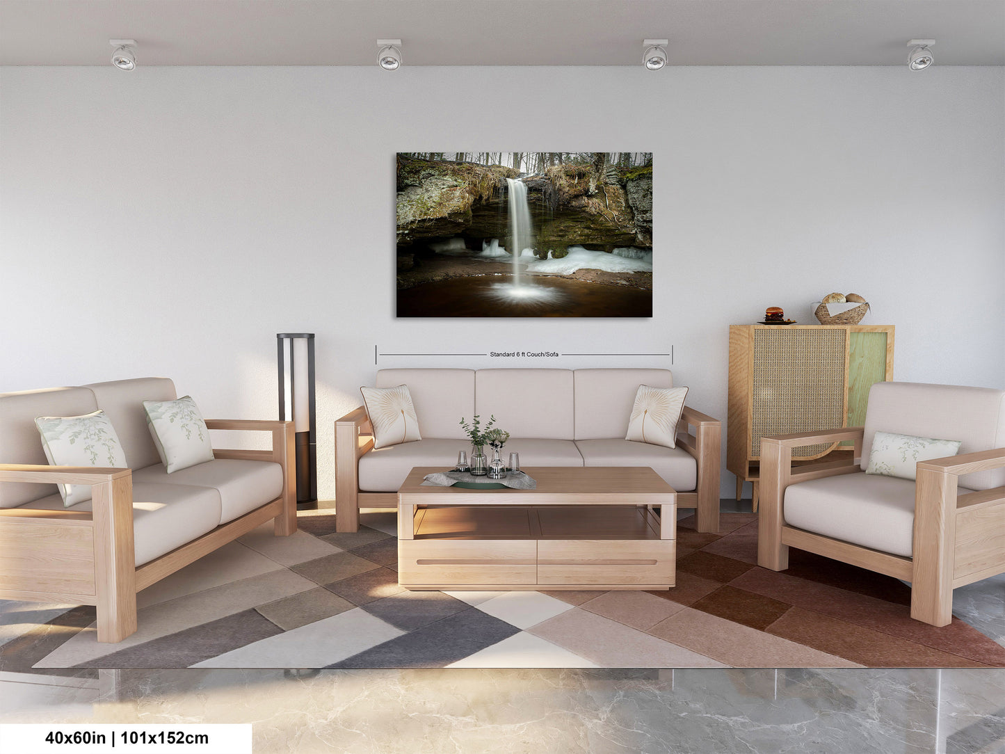 Scott Falls Art Print - Scenic Northern Michigan Landscape Poster