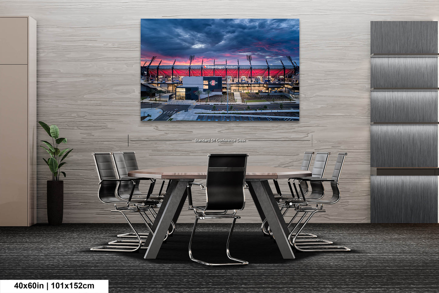 Snapdragon Stadium, San Diego, California Sunrise/Sunset Landscape Print/Canvas/Acrylic/Metal