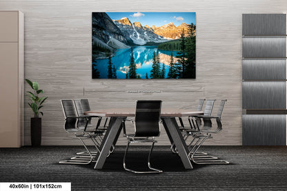 Moraine Lake Sunrise, Banff National Park Canada Landscape Print, Canvas Wall Art Prints,  Wall Decor for Home,Living Room, Bedroom, Office