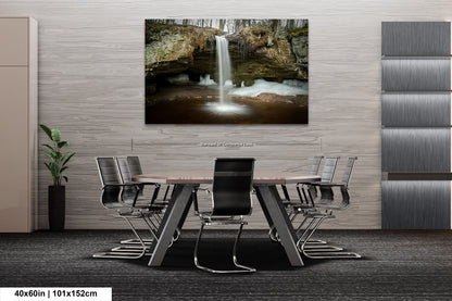 Scott Falls Art Print - Scenic Northern Michigan Landscape Poster