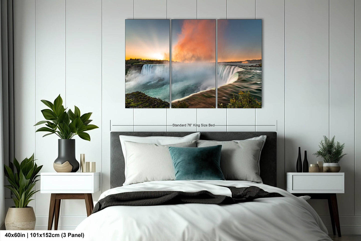 Niagara Falls Sunrise Photo, Waterfalls, Photo Art, Canvas Print, Home Decor, Canvas Wall Art, Sunrise, Landscape Sunrise, Nature