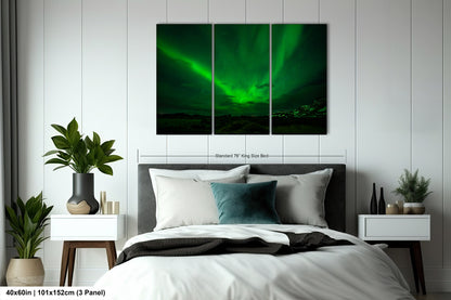 Aurora Borealis Northern Lights Print taken in Iceland on Acrylic, Canvas, Metal & Paper