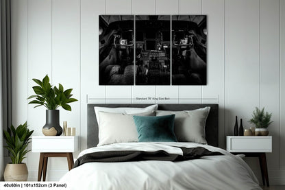 Gulfstream V Cockpit, Wall Canvas,Metal, Print, Acrylic. Aviation Photo