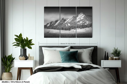 Boulder Colorado | Flatirons | Boulder | Black and White | Canvas/Metal/Acrylic and/or Print