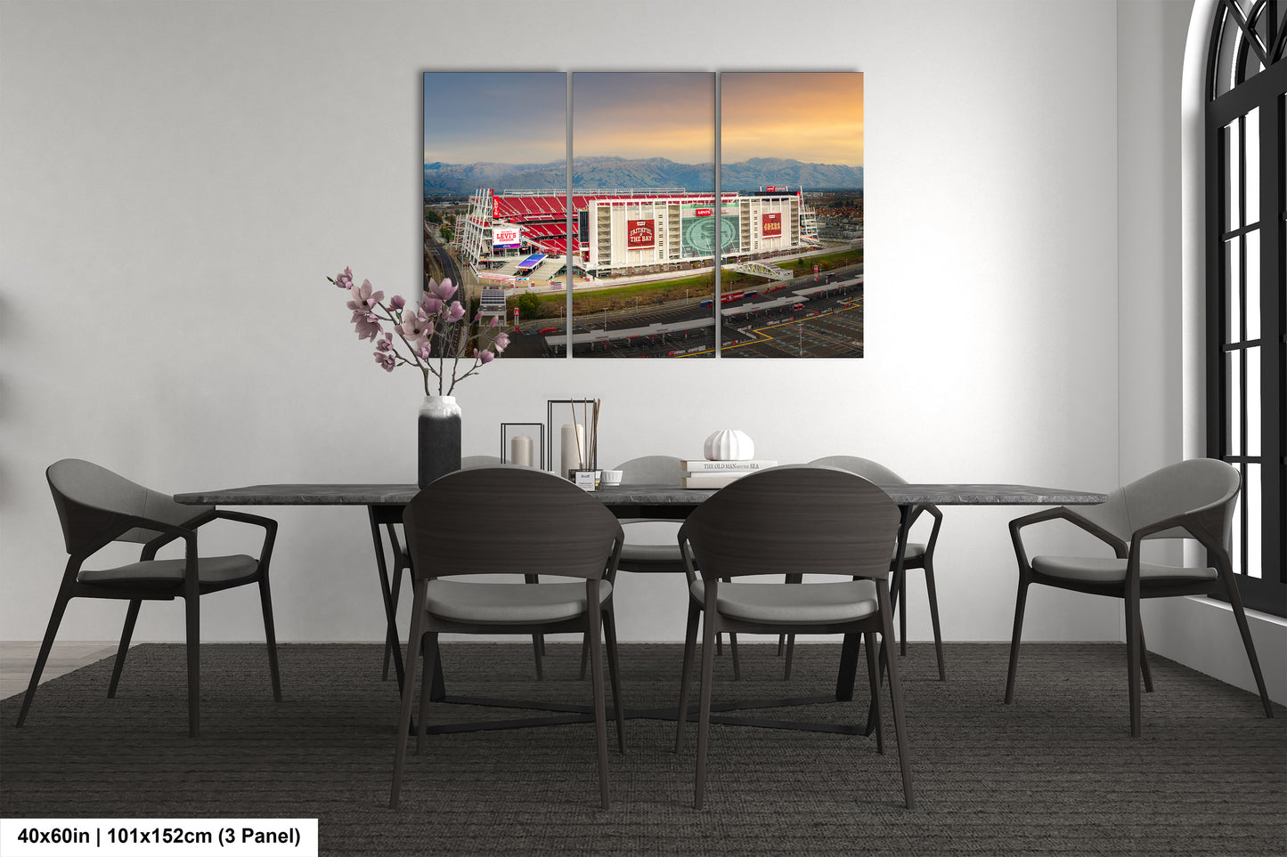 Levi's Stadium Wall Art | San Francisco 49ers Print & Bay Area Decor American Football Season for Man Cave or Game Room