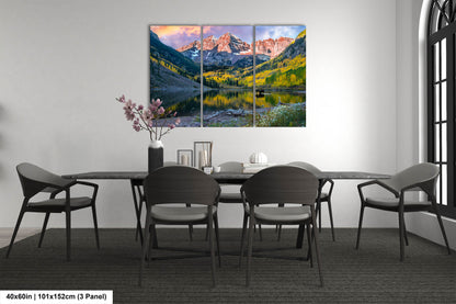 Maroon Bells with moose, Maroon Bells fall picture, Colorado aspens wall art, Autumn colors and mountains, Aspen Colorado landscape print