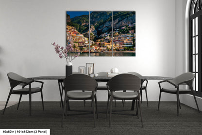 Positano Italy Beach, Italy Photography, Amalfi Coast, Canvas Wall Art, Positano Photo, Italian Home Decor, Summer in Italy, Sunrise