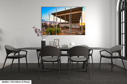 Abandoned Gas Station Mural Art Print | Lobo Texas Ghost Town Landscape | Desert Americana Wall Decor | Keep the Lonely Places Lonely