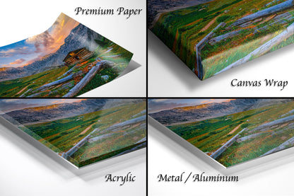Mayflower Gulch sunset landscape, Leadville Colorado, San Juan mountains, mountain sunset, Rocky Mountains, Colorado art, triptych