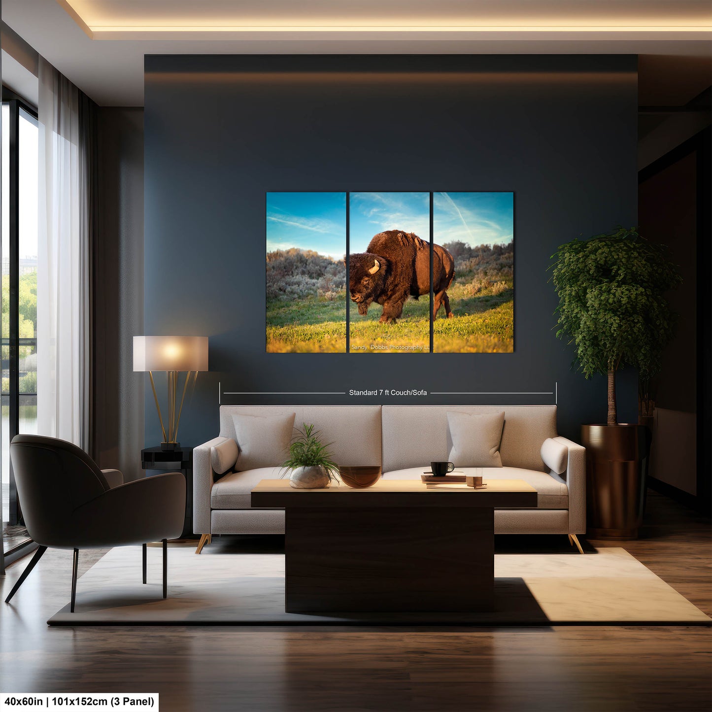Buffalo Canvas Print, Bison Photograph, Yellowstone National Park Wildlife Photography, Wildlife Wall Art Decor, by Original Photographer