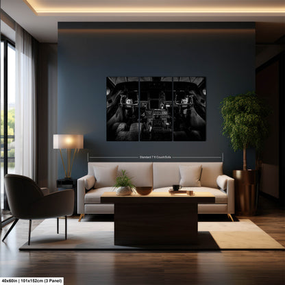 Gulfstream V Cockpit, Wall Canvas,Metal, Print, Acrylic. Aviation Photo