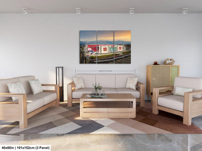 Levi's Stadium Wall Art | San Francisco 49ers Print & Bay Area Decor American Football Season for Man Cave or Game Room