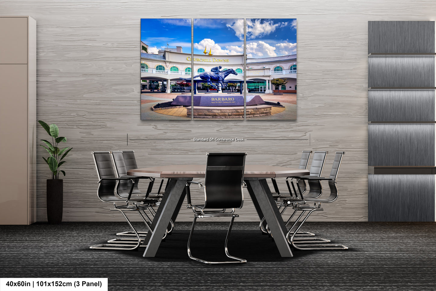 Kentucky Derby Decor, Horse Racing Art, Churchill Downs Canvas Print, Iconic Landmark Wall Decor