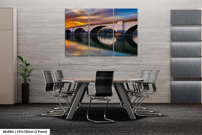 Lakefront Legacy: London Bridge Photography Lake Havasu City Arizona Canvas Print Home Decor