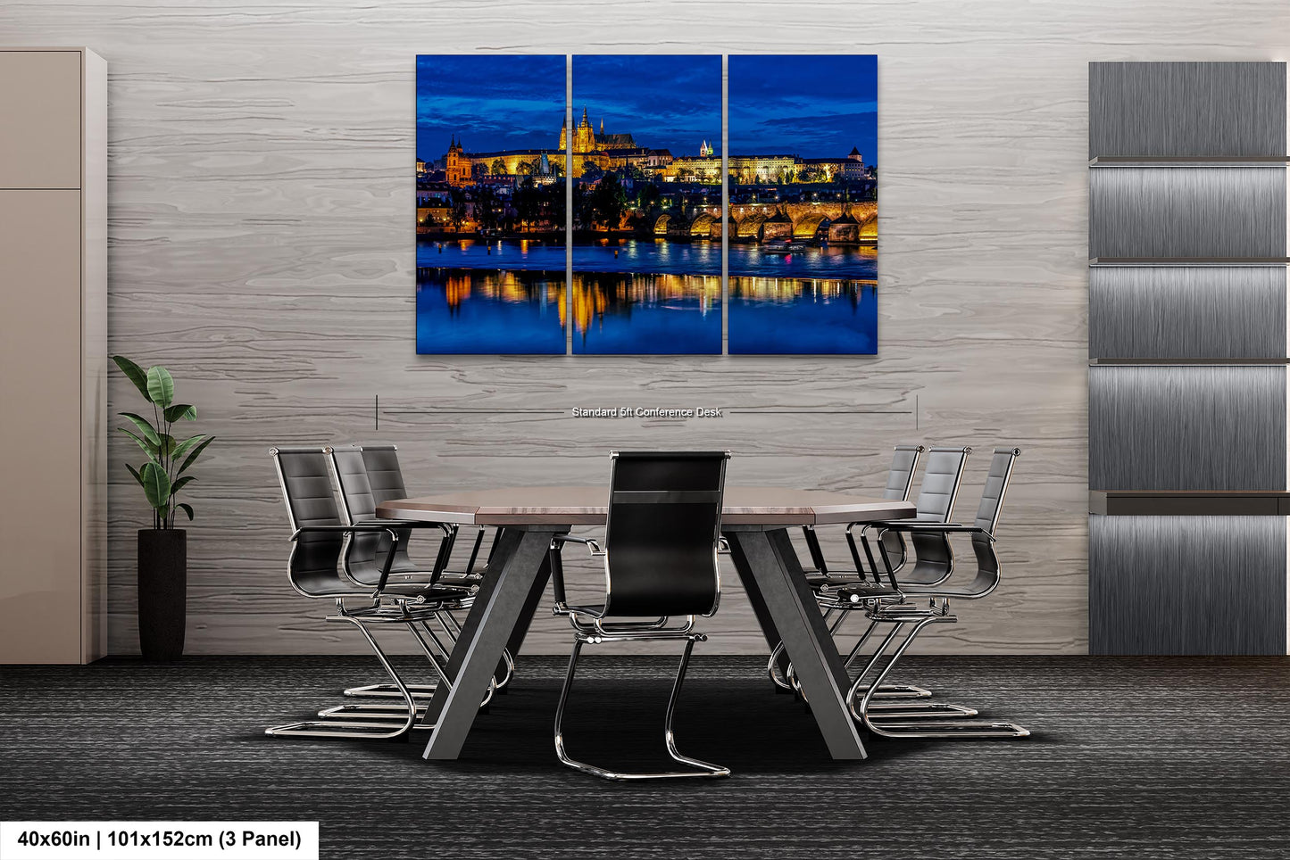 Prague Castle on Canvas, Cityscape Print, Photo Art, Prague Photography, Canvas Wall Art, Prague Czech Republic, Charles Bridge, River