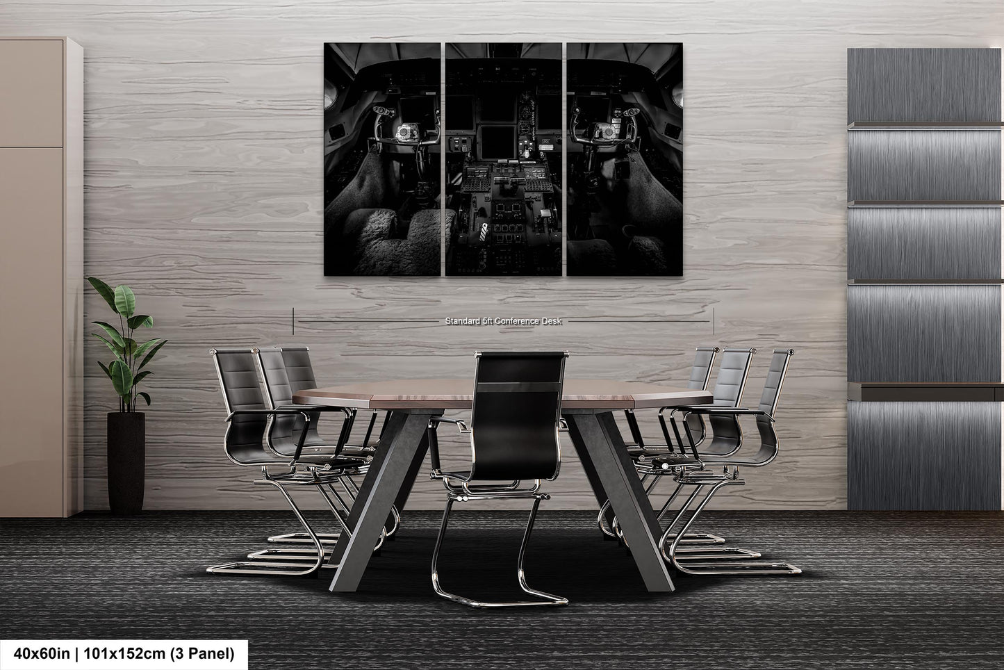 Gulfstream V Cockpit, Wall Canvas,Metal, Print, Acrylic. Aviation Photo