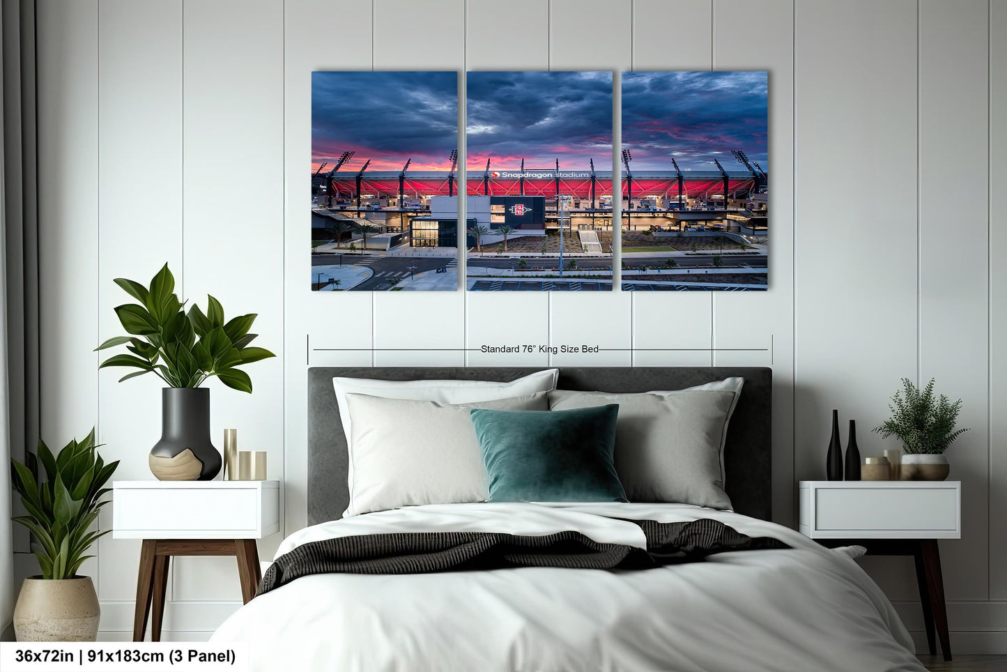 Snapdragon Stadium, San Diego, California Sunrise/Sunset Landscape Print/Canvas/Acrylic/Metal