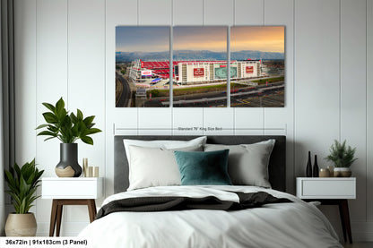Levi's Stadium Wall Art | San Francisco 49ers Print & Bay Area Decor American Football Season for Man Cave or Game Room