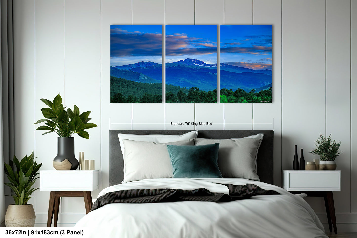 Rocky Mountain national park, Colorado canvas, Estes Park photo, Longs Peak picture, mountain wall decor
