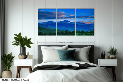 Rocky Mountain national park, Colorado canvas, Estes Park photo, Longs Peak picture, mountain wall decor