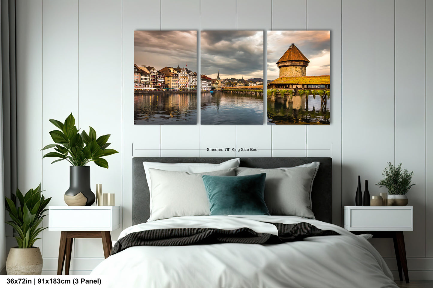 Lucerne Bridge Photography, Kapellbrucke Print, Chapel Bridge Photo Art, Canvas Print, Canvas Wall Art, Fine Art Print
