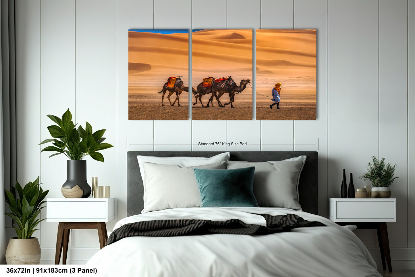 Sahara Desert Canvas Print, Camels, Morocco Photography, Photo Art, Canvas Wall Art, Desert Landscape, Travel Photography
