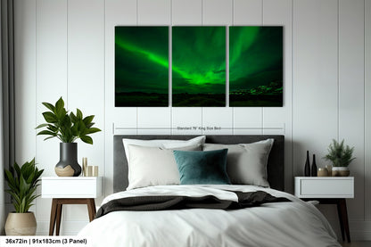 Aurora Borealis Northern Lights Print taken in Iceland on Acrylic, Canvas, Metal & Paper