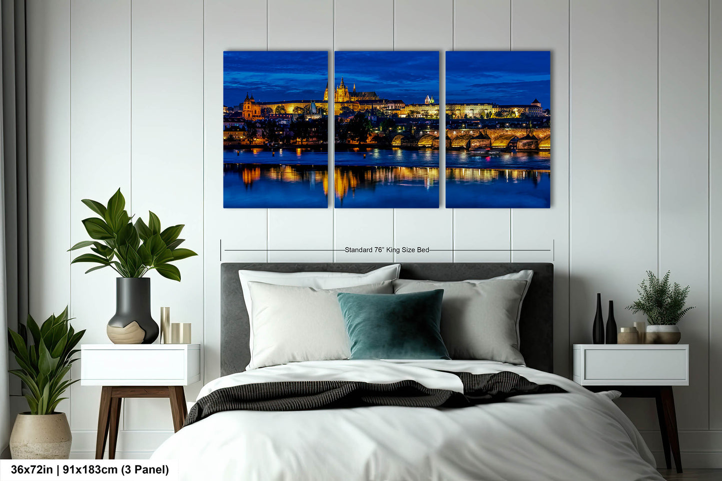 Prague Castle on Canvas, Cityscape Print, Photo Art, Prague Photography, Canvas Wall Art, Prague Czech Republic, Charles Bridge, River
