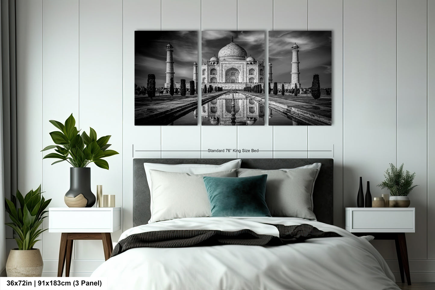 Taj Mahal Art Print, Photo Art, Black and White Canvas Print, Home Decor, Wall Art, Architecture Photography, India Photography, Travel