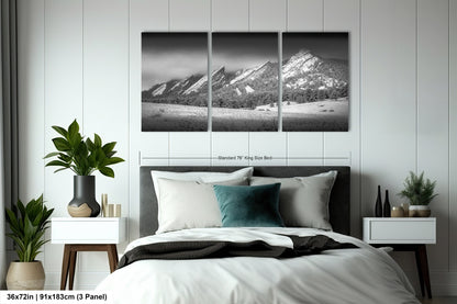 Boulder Colorado | Flatirons | Boulder | Black and White | Canvas/Metal/Acrylic and/or Print