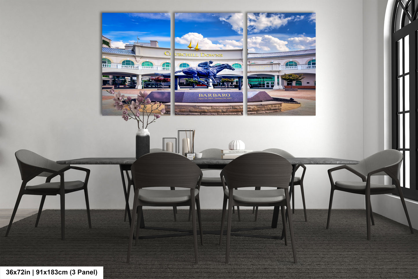 Kentucky Derby Decor, Horse Racing Art, Churchill Downs Canvas Print, Iconic Landmark Wall Decor