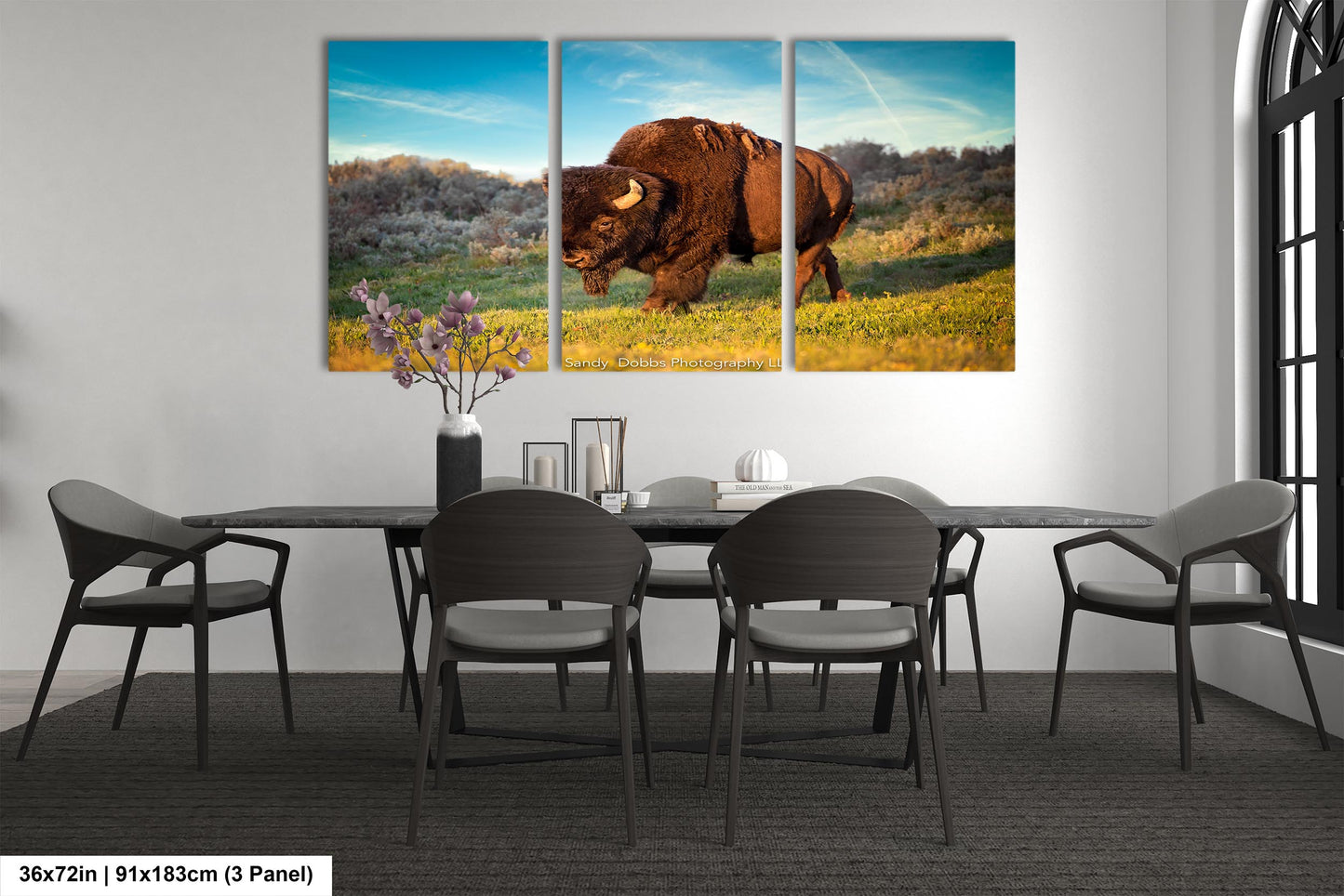 Buffalo Canvas Print, Bison Photograph, Yellowstone National Park Wildlife Photography, Wildlife Wall Art Decor, by Original Photographer