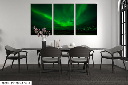 Aurora Borealis Northern Lights Print taken in Iceland on Acrylic, Canvas, Metal & Paper