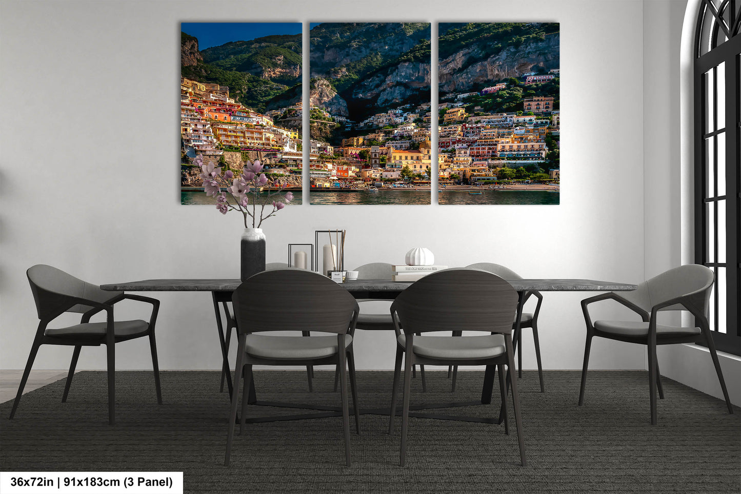 Positano Italy Beach, Italy Photography, Amalfi Coast, Canvas Wall Art, Positano Photo, Italian Home Decor, Summer in Italy, Sunrise