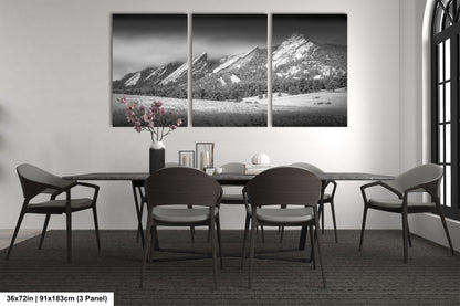 Boulder Colorado | Flatirons | Boulder | Black and White | Canvas/Metal/Acrylic and/or Print