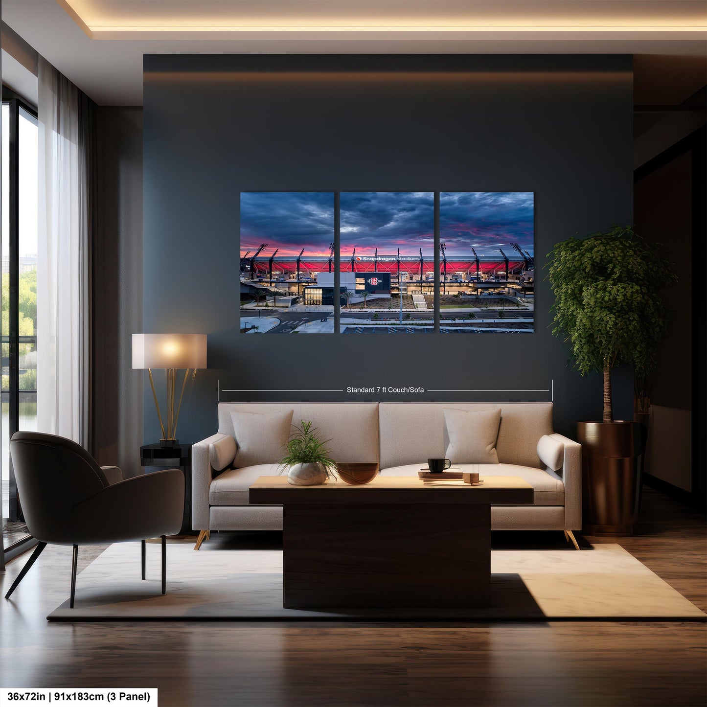 Snapdragon Stadium, San Diego, California Sunrise/Sunset Landscape Print/Canvas/Acrylic/Metal