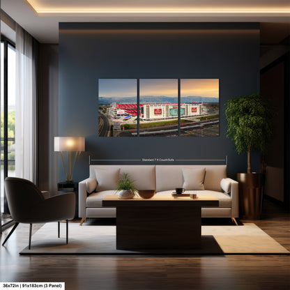 Levi's Stadium Wall Art | San Francisco 49ers Print & Bay Area Decor American Football Season for Man Cave or Game Room