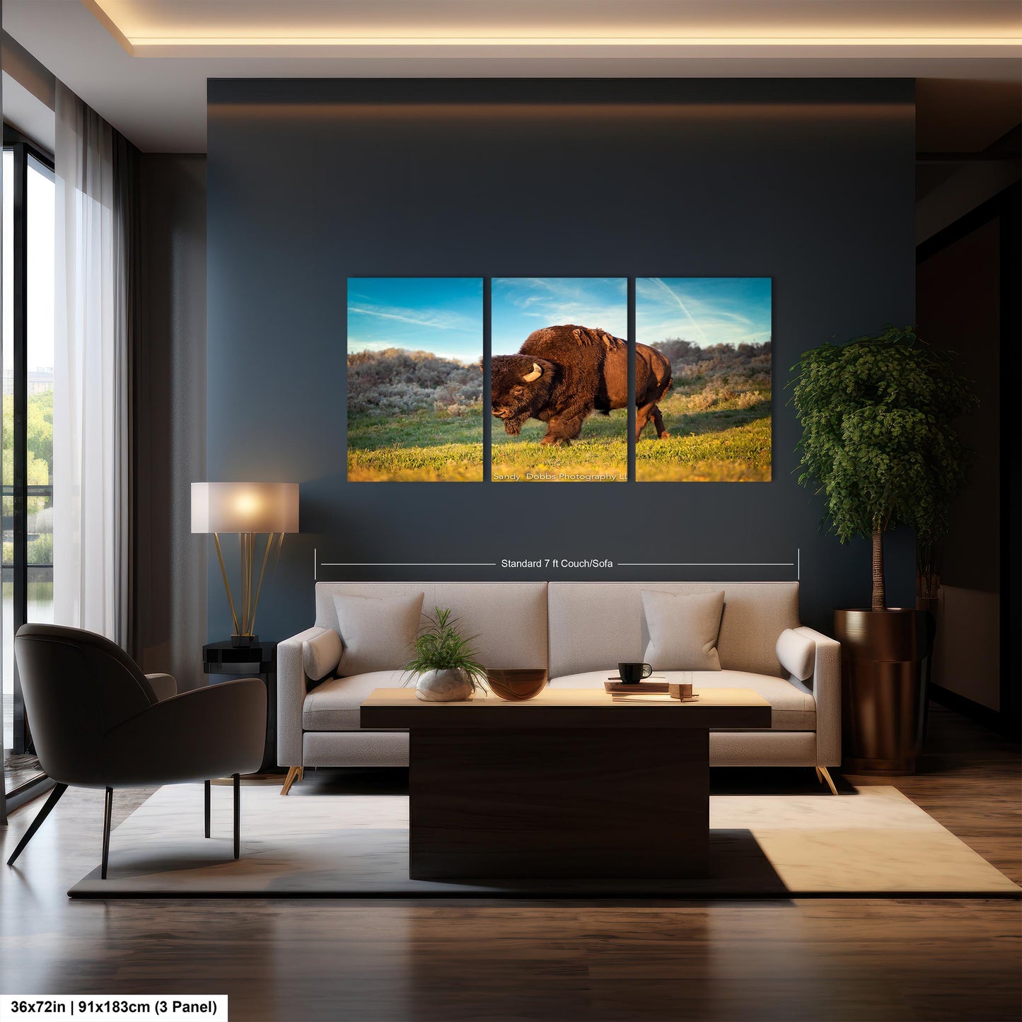 Buffalo Canvas Print, Bison Photograph, Yellowstone National Park Wildlife Photography, Wildlife Wall Art Decor, by Original Photographer
