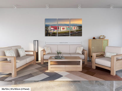Levi's Stadium Wall Art | San Francisco 49ers Print & Bay Area Decor American Football Season for Man Cave or Game Room