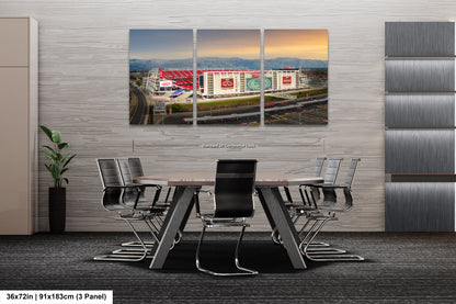 Levi's Stadium Wall Art | San Francisco 49ers Print & Bay Area Decor American Football Season for Man Cave or Game Room