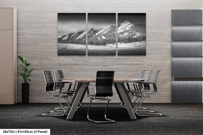 Boulder Colorado | Flatirons | Boulder | Black and White | Canvas/Metal/Acrylic and/or Print