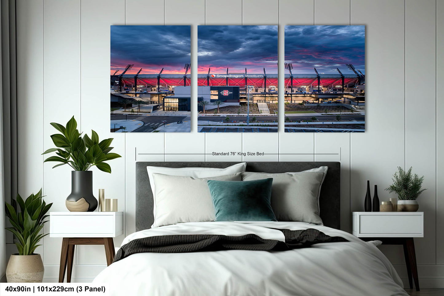Snapdragon Stadium, San Diego, California Sunrise/Sunset Landscape Print/Canvas/Acrylic/Metal