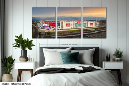 Levi's Stadium Wall Art | San Francisco 49ers Print & Bay Area Decor American Football Season for Man Cave or Game Room