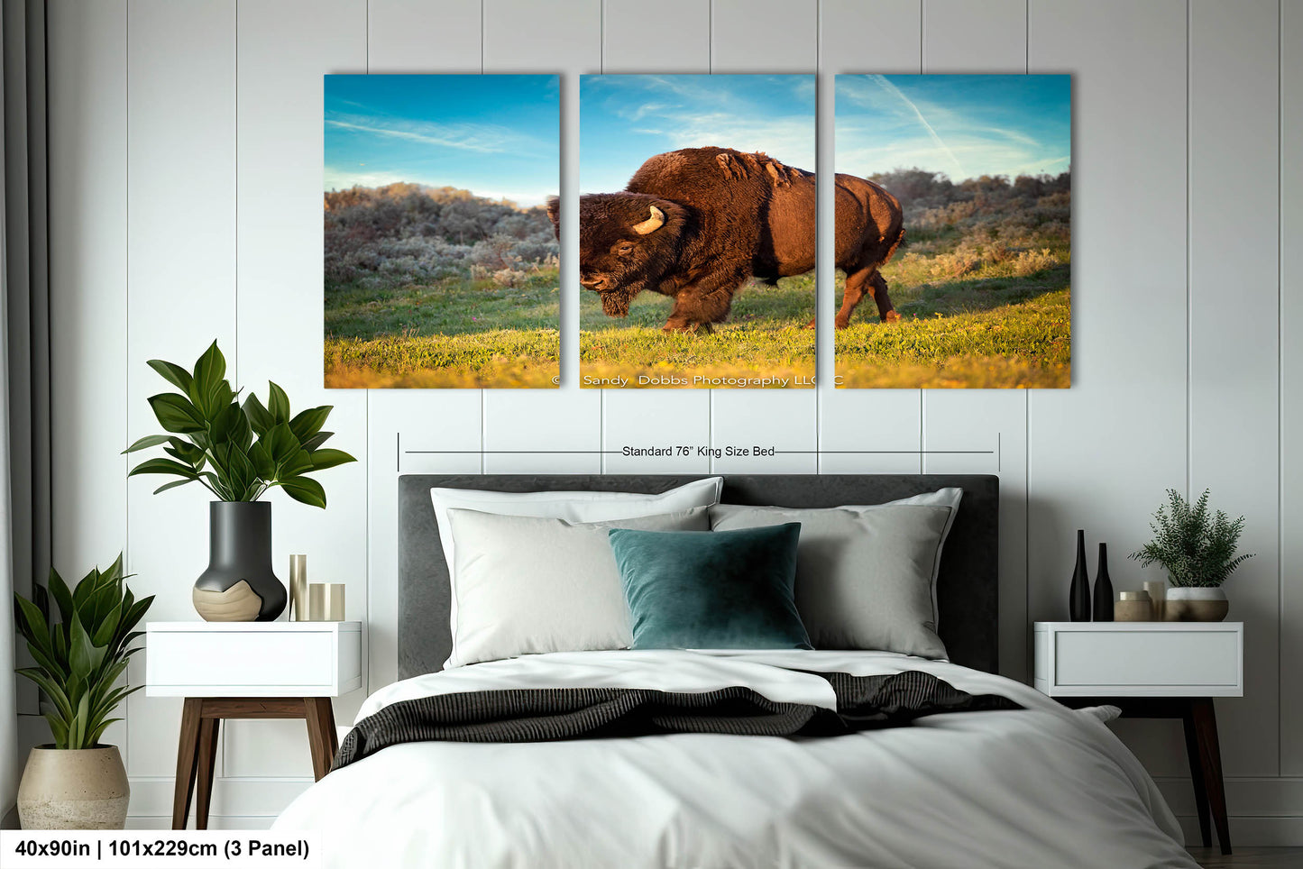 Buffalo Canvas Print, Bison Photograph, Yellowstone National Park Wildlife Photography, Wildlife Wall Art Decor, by Original Photographer